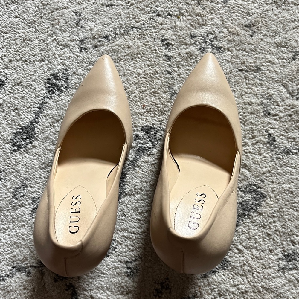 GUESS Beige Pointed-Toe Heels - Picture 9 of 12